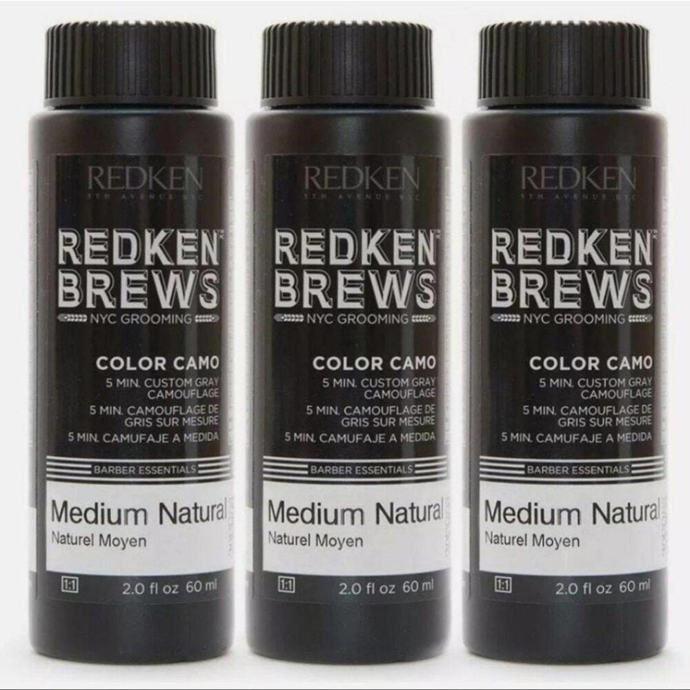 NWT Redken Brews Camo Medium Natural x 3